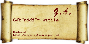 Göndör Attila névjegykártya